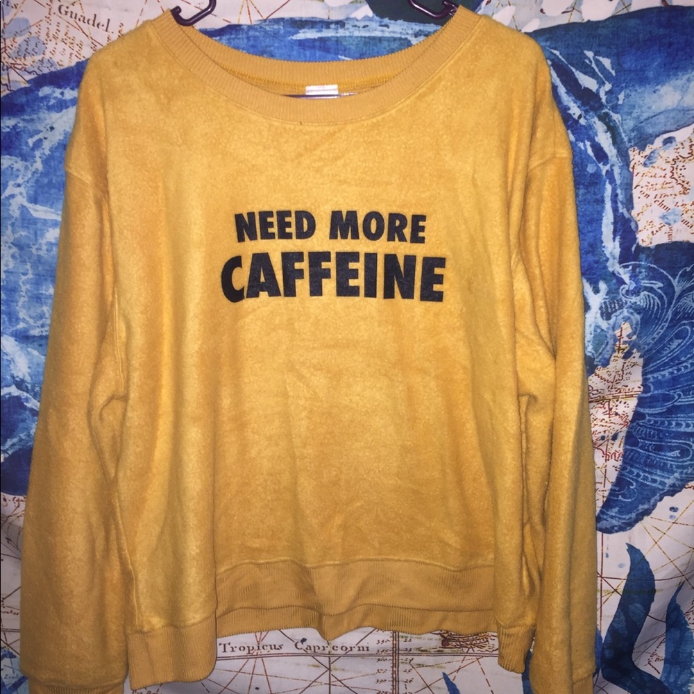 fleece crew neck sweater